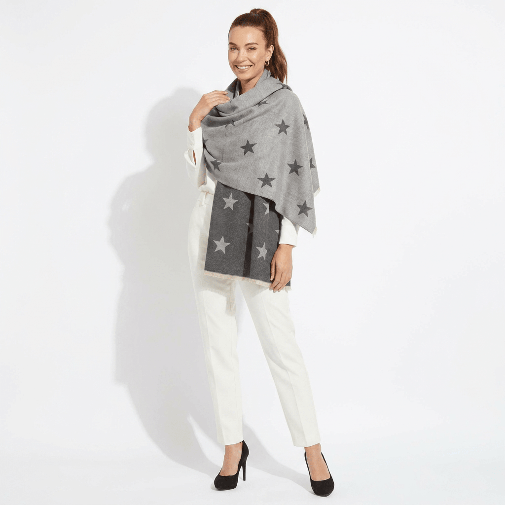 New Star Super Soft Stole Scarf – Grey - Heritage Of Scotland -