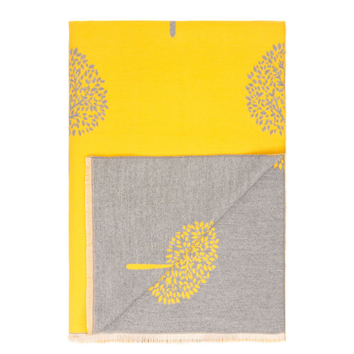 Original Tree Super Soft Stole Ochre/Grey - Heritage Of Scotland - OCHRE/GREY