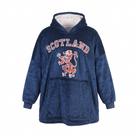 Oversized Scotland Hoodie Blanket for Kids – Navy Lion Rampant Design - Heritage Of Scotland -