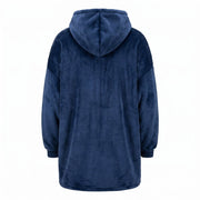 Oversized Scotland Hoodie Blanket for Kids – Navy Lion Rampant Design - Heritage Of Scotland -
