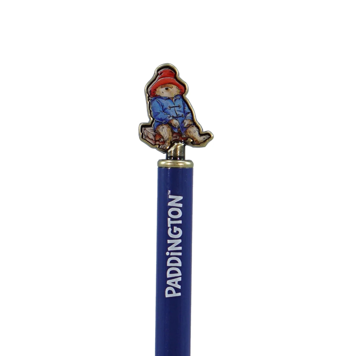 Paddington Bear Blue Metal Ballpoint Pen with Character Topper - Heritage Of Scotland -