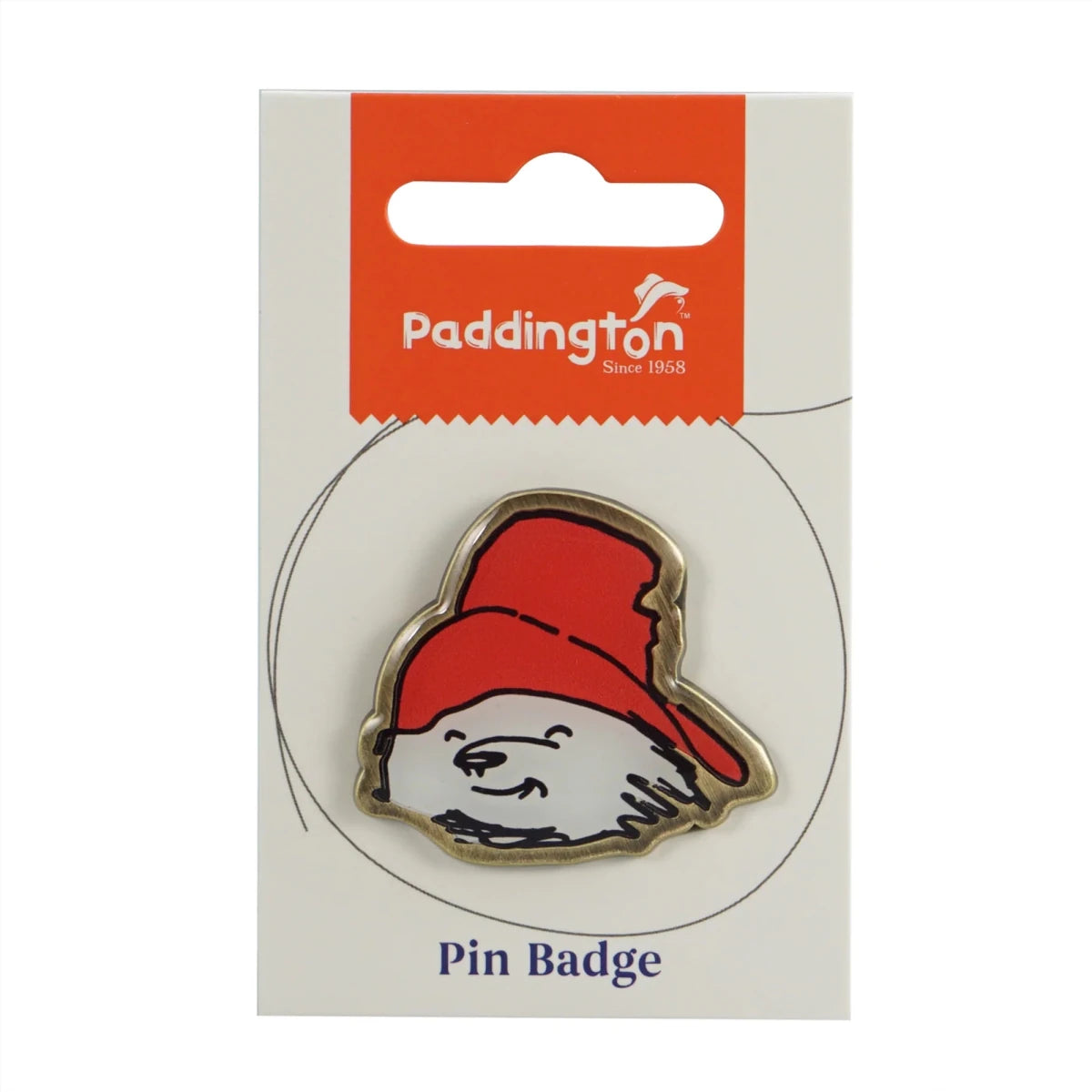 Paddington Bear Face Enamel Pin Badge - Heritage Of Scotland -