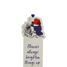 Paddington Bear Flowers Shaped Paper Bookmark with Ribbon - Heritage Of Scotland -