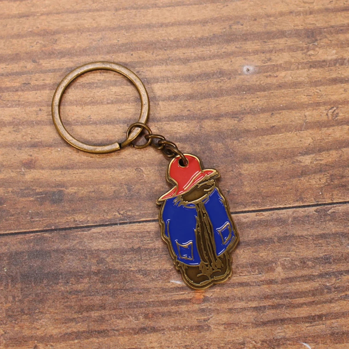 Paddington Bear Full-Length Metal & Enamel Keyring - Heritage Of Scotland -