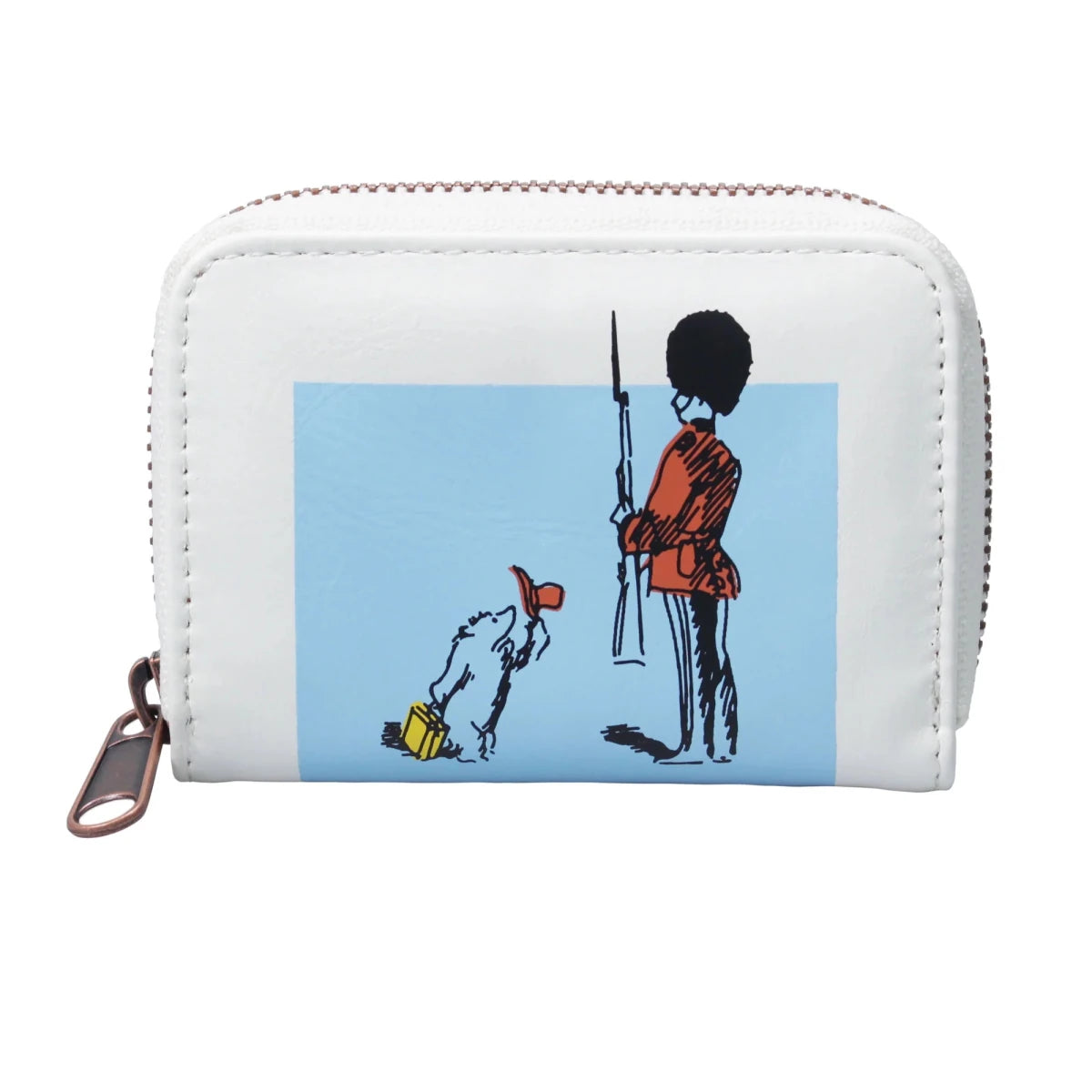 Paddington Bear King’s Guard Coin Purse – Faux Leather Zip Wallet - Heritage Of Scotland -