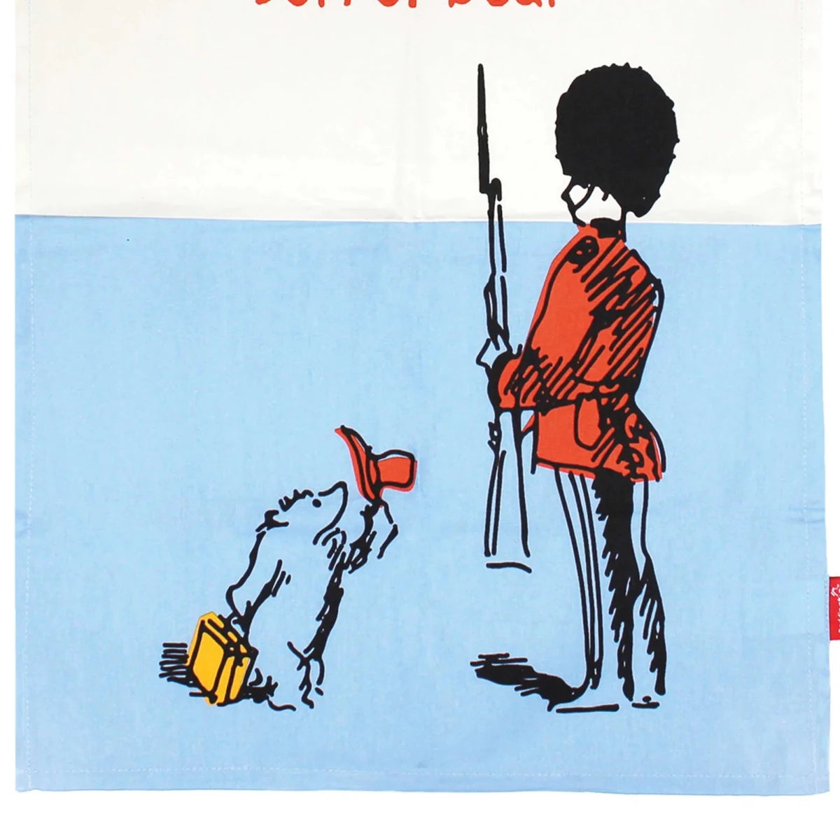 Paddington Bear King’s Guard Recycled Cotton Tea Towel - Heritage Of Scotland -