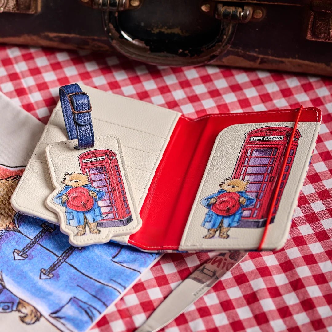 Paddington Bear London Faux Leather Passport Holder & Travel Wallet - Heritage Of Scotland -