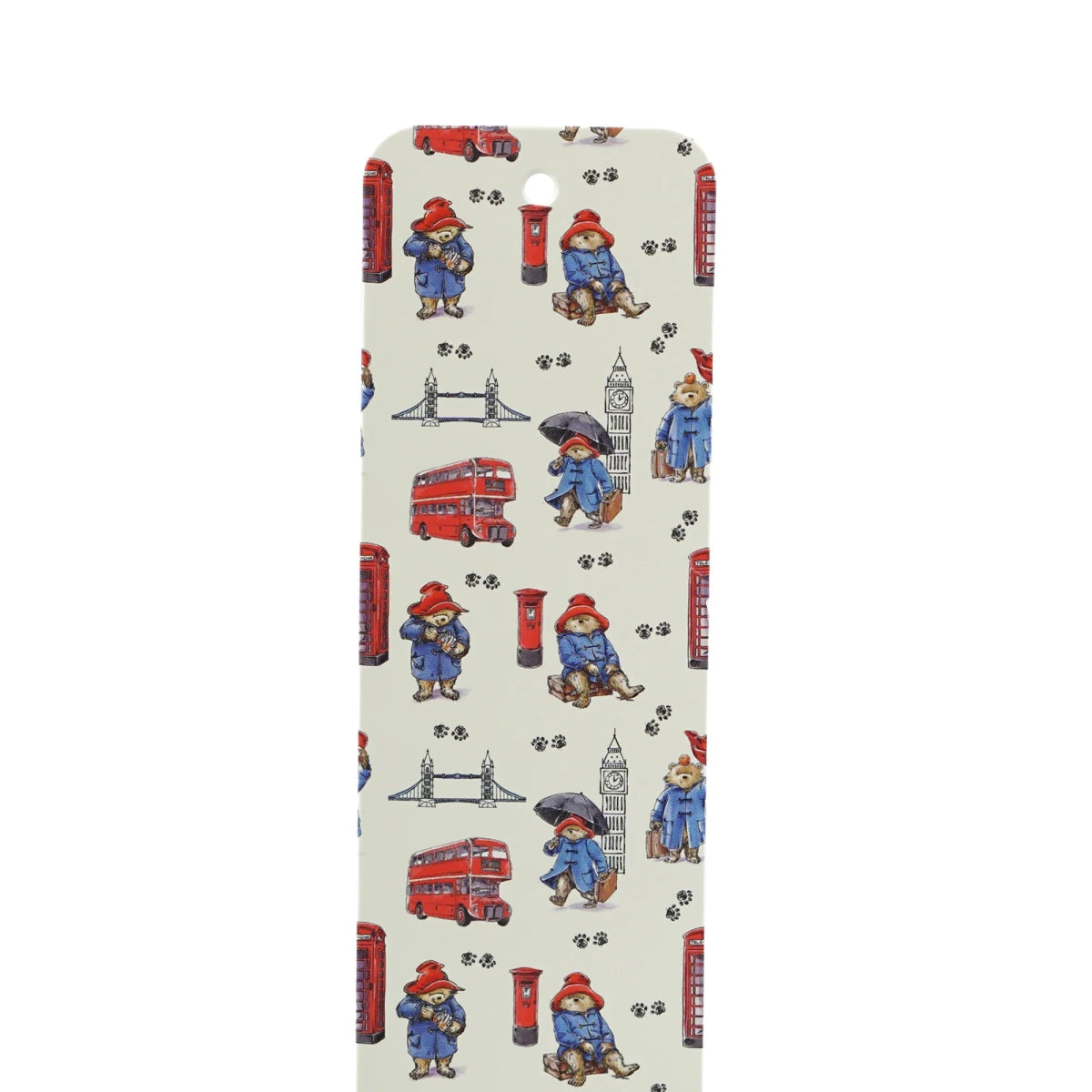 Paddington Bear London Paper Bookmark with Red Ribbon - Heritage Of Scotland -