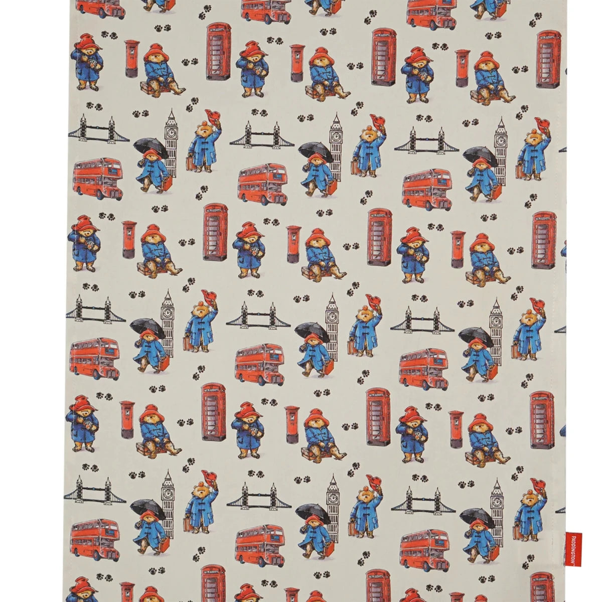 Paddington Bear London Recycled Cotton Tea Towel – 65 × 45cm - Heritage Of Scotland -