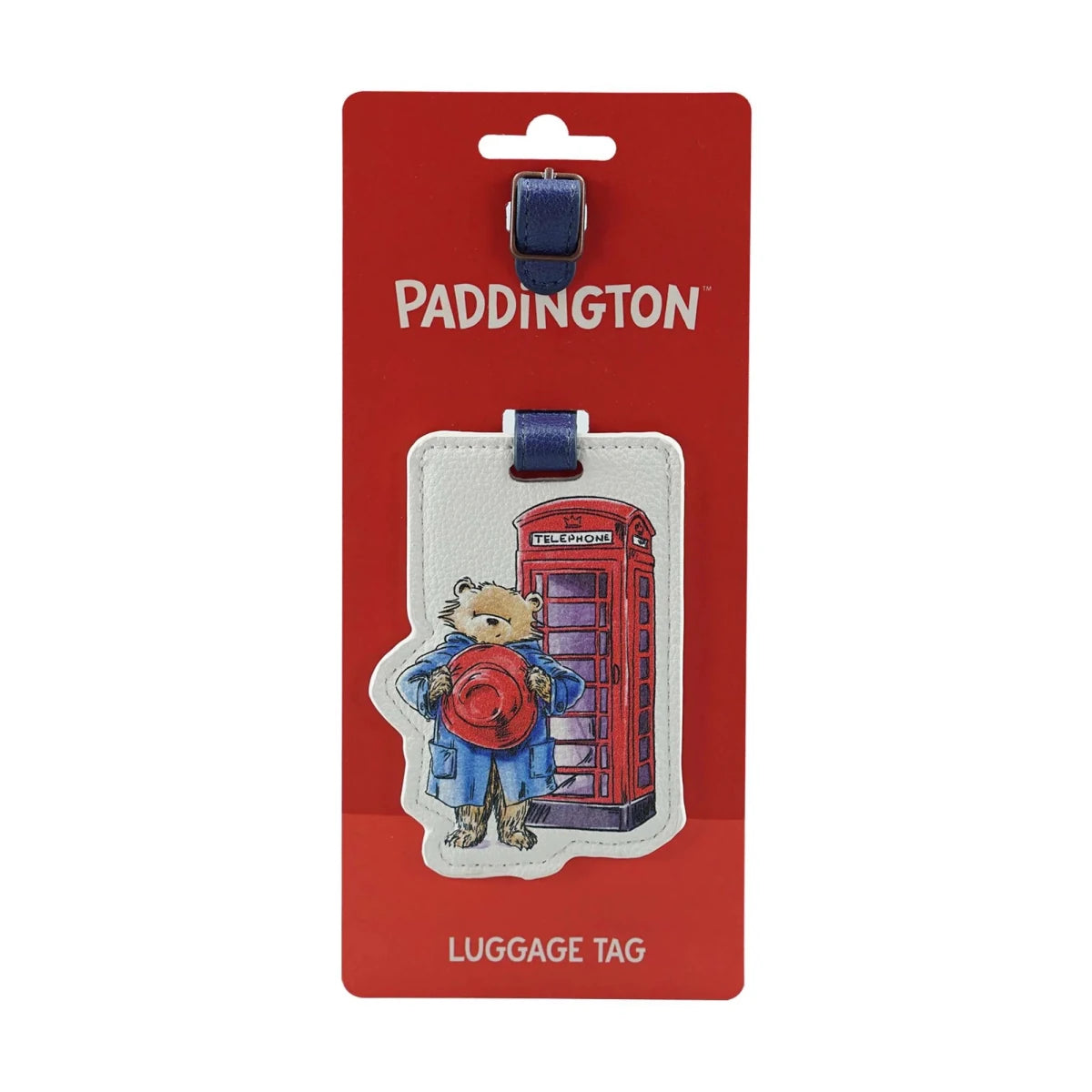 Paddington Bear London Shaped Faux Leather Luggage Tag - Heritage Of Scotland -