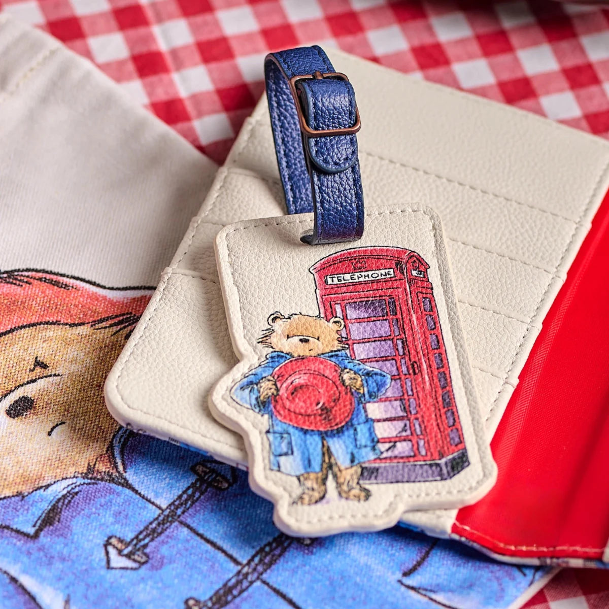 Paddington Bear London Shaped Faux Leather Luggage Tag - Heritage Of Scotland -