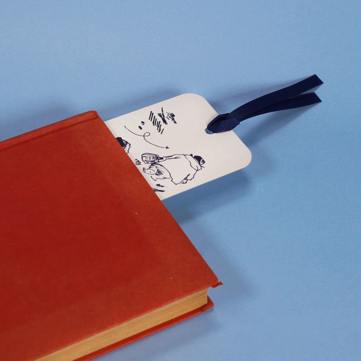 Paddington Bear Storybook Sketch Paper Bookmark with Ribbon - Heritage Of Scotland -