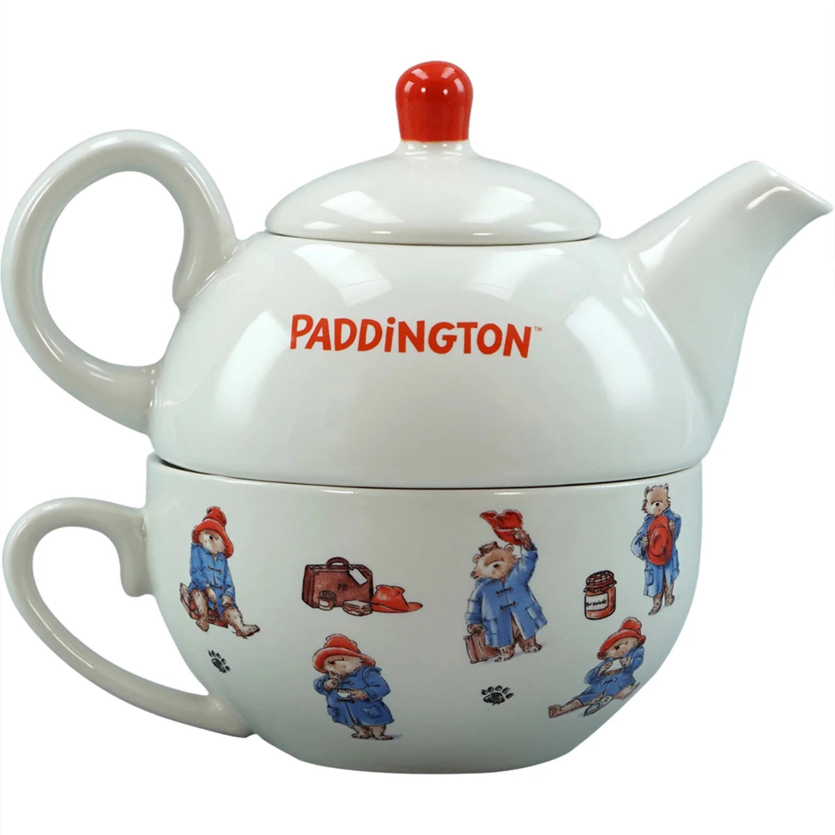 Paddington Bear Tea for One Set – Ceramic Teapot & Cup - Heritage Of Scotland -