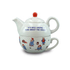 Paddington Bear Tea for One Set – Ceramic Teapot & Cup - Heritage Of Scotland -