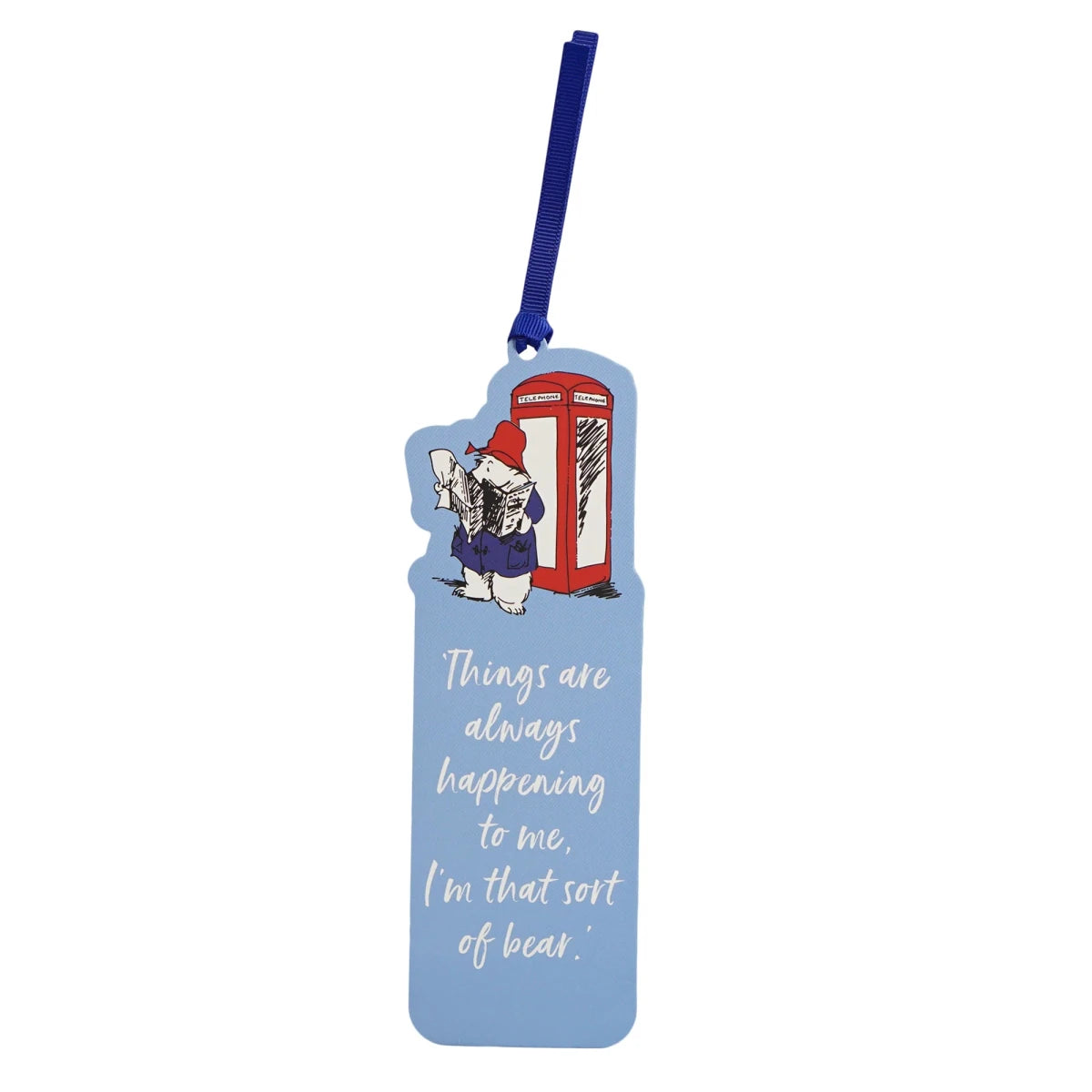Paddington Bear Telephone Box Shaped FSC Paper Bookmark - Heritage Of Scotland -