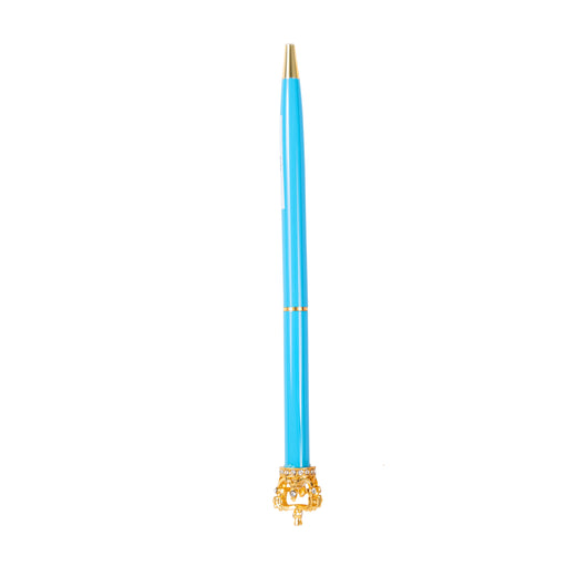 Pen Blue - Gold Crown - Heritage Of Scotland - BLUE