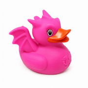 Pink Welsh Dragon Rubber Duck – Fun Novelty Bath Toy & Welsh Souvenir - Heritage Of Scotland - 