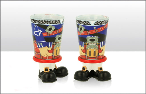 Piper With Resin Feet Shot Glass - Heritage Of Scotland - N/A