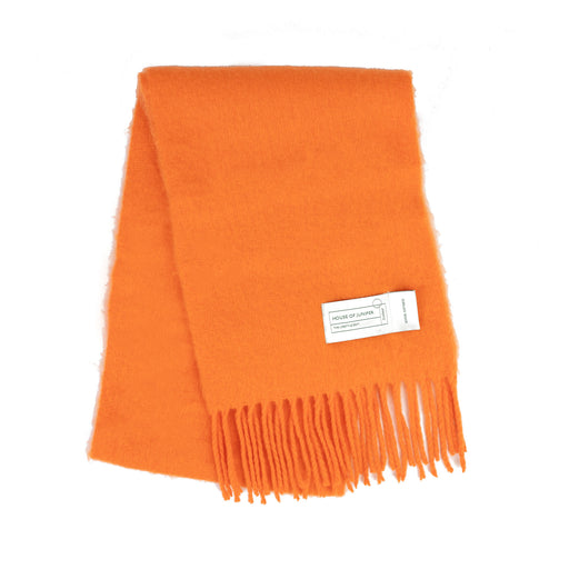 Plain Blanket Scarf Orange - Heritage Of Scotland - ORANGE