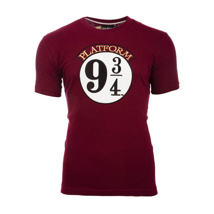 Platform 9 3/4 Applique Unisex Tee Shirt - Heritage Of Scotland - RED