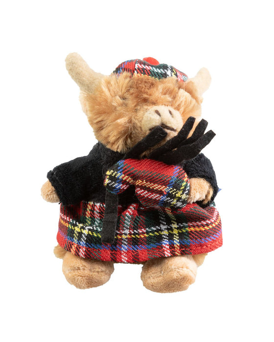 Plush Toy Keyring - Piper Cow 10Cm - Heritage Of Scotland - NA