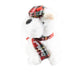 Plush Toy Keyring White Tartan Dog 10Cm - Heritage Of Scotland - NA