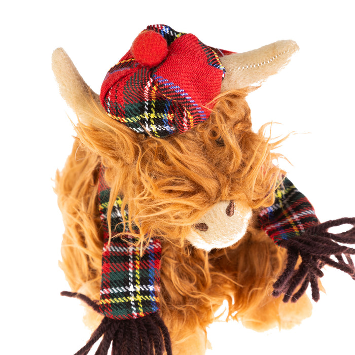 Plush Toy - Tartan Cow 15Cm - Heritage Of Scotland - NA