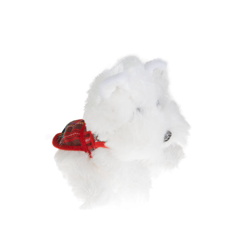 Plush Toy - White Dog 15Cm - Heritage Of Scotland - NA