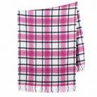 Premium 100% Cashmere Tartan Stole – Light Blue Check | Edinburgh Cashmere - Heritage Of Scotland -