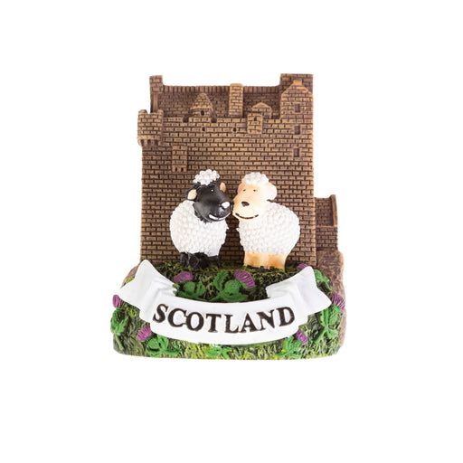 Premium Castle Resin Magnet Sheep - Heritage Of Scotland - N/A