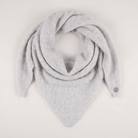 Pure Brushed Luxury Cashmere Triangle Head Scarf - RAIN - Heritage Of Scotland -