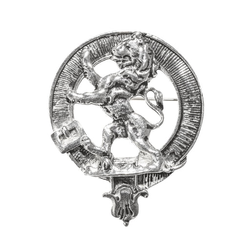 Rampant Lion Clan Badge, Kilt Pin, Lapel Pin, Cufflinks, Keyring/Key Fob & Gift Set — Fine Pewter by Art Pewter — Made in Scotland (Shiny Finish) - Heritage Of Scotland - Badge