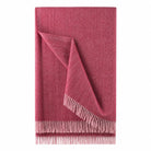 Recycled Wool Herringbone Blanket with Fringe - Soft Warm Throw - EMINENCE - Heritage Of Scotland -
