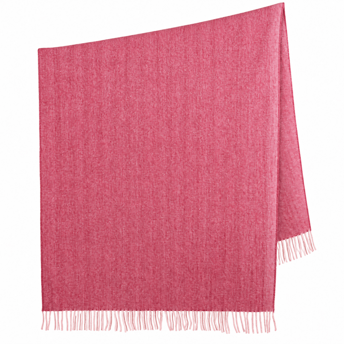 Recycled Wool Herringbone Knee Blanket – Pastel Fringed Throw - EMINENCE - Heritage Of Scotland -