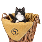 Recycled Wool Herringbone Pet Blanket – 150cm x 90cm - MUSTARD - Heritage Of Scotland -