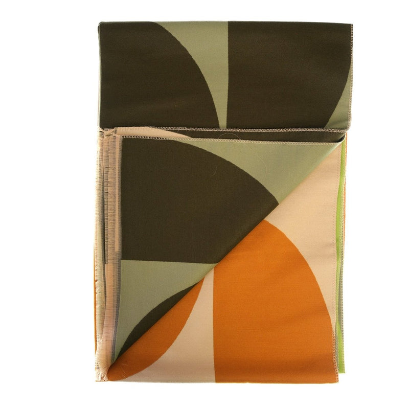 Retro Geometric Scarf - Elegant Everyday Shawl - Heritage Of Scotland - OLIVE MIX