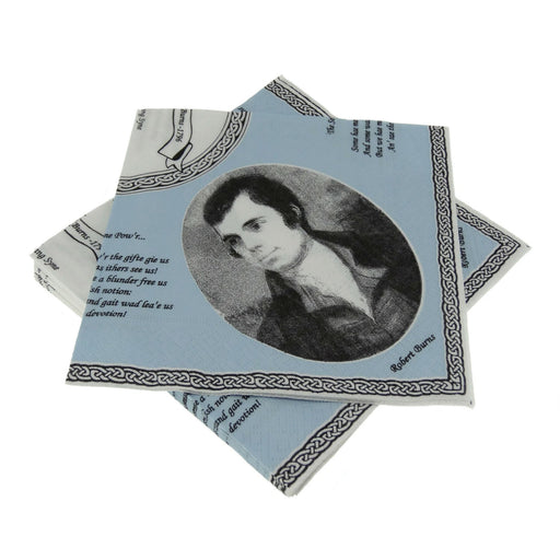 Robert Burns Portrait Napkins - Heritage Of Scotland - NA