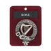 Rose Clan Badge, Kilt Pin, Lapel Pin, Cufflinks, Keyring/Key Fob & Gift Set — Fine Pewter by Art Pewter — Made in Scotland (Shiny Finish) - Heritage Of Scotland - Badge
