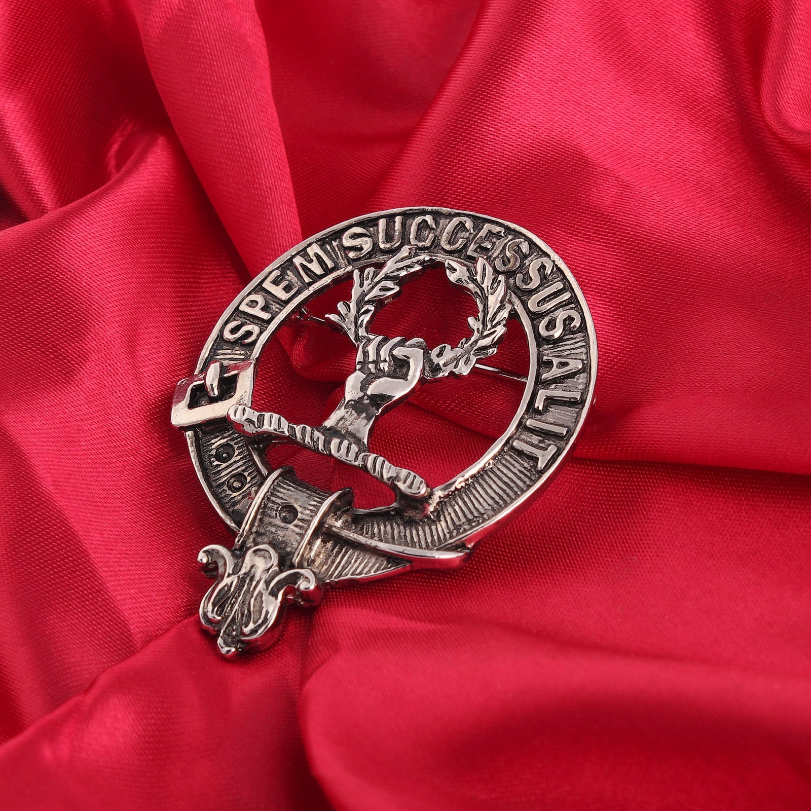 Ross Clan Badge, Kilt Pin, Lapel Pin, Cufflinks, Keyring/Key Fob & Gift Set — Fine Pewter by Art Pewter — Made in Scotland (Shiny Finish) - Heritage Of Scotland - Badge