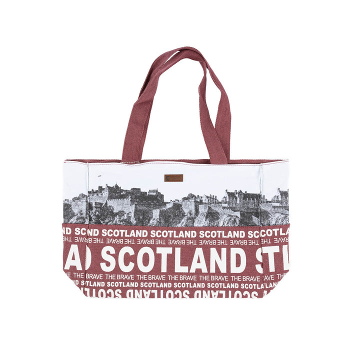 Scotland Bag Canvas - Heritage Of Scotland - BURGUNDY