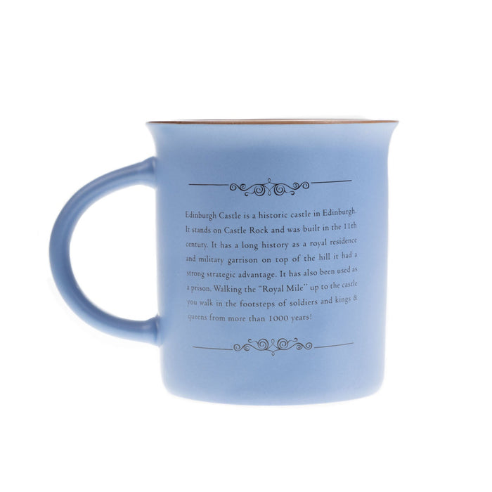 Scotland Castle Bone China Mug Matt - Heritage Of Scotland - BLUE IRIS