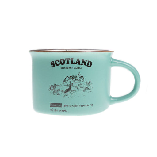 Scotland Castle Bone China Mug Matt - Heritage Of Scotland - EMERALD