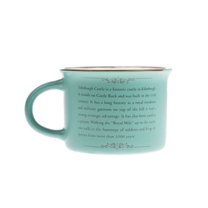 Scotland Castle Bone China Mug Matt - Heritage Of Scotland - EMERALD