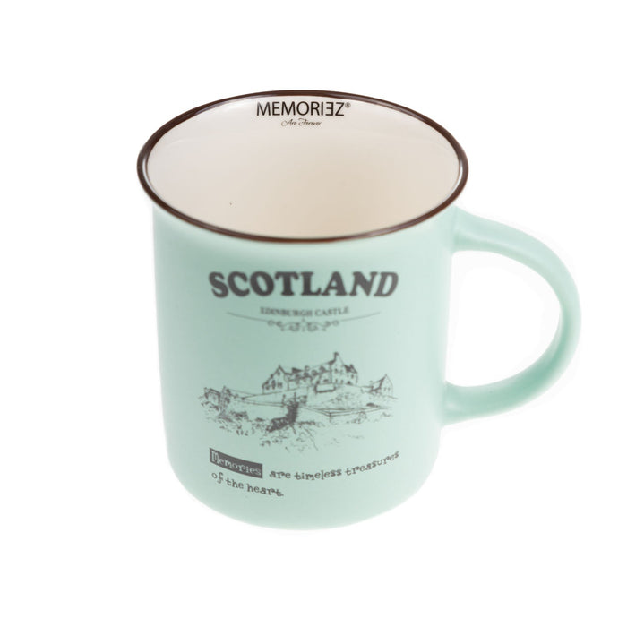 Scotland Castle Bone China Mug Matt - Heritage Of Scotland - MINT