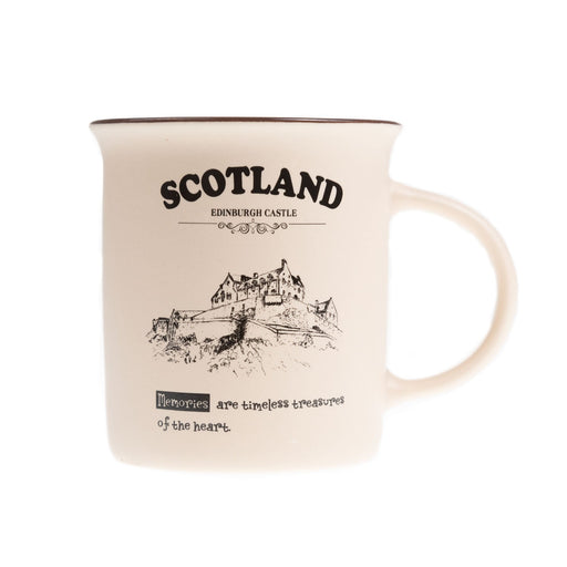 Scotland Castle Bone China Mug Matt - Heritage Of Scotland - SAND