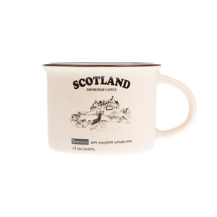 Scotland Castle Bone China Mug Matt - Heritage Of Scotland - SAND