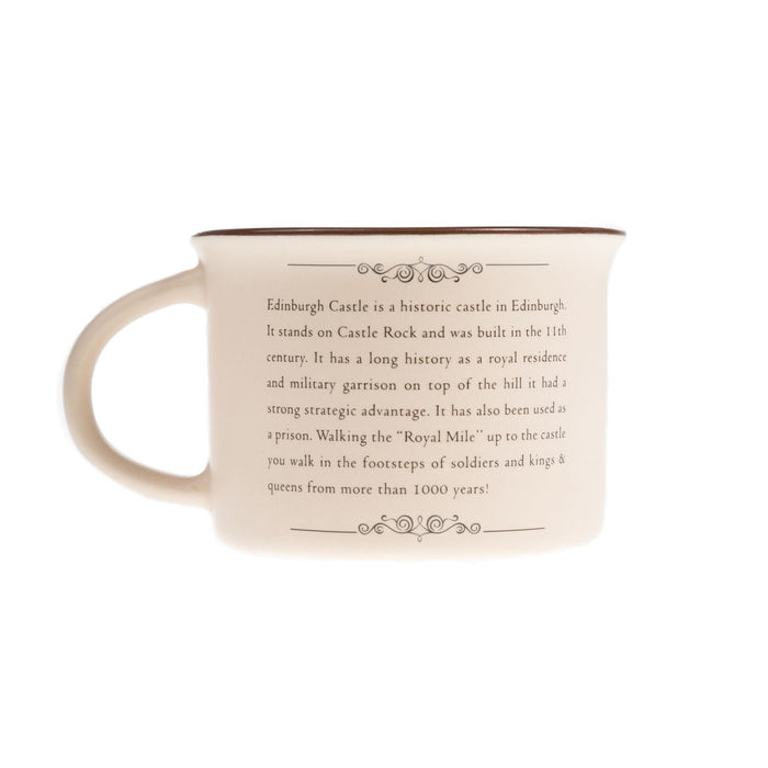 Scotland Castle Bone China Mug Matt - Heritage Of Scotland - SAND