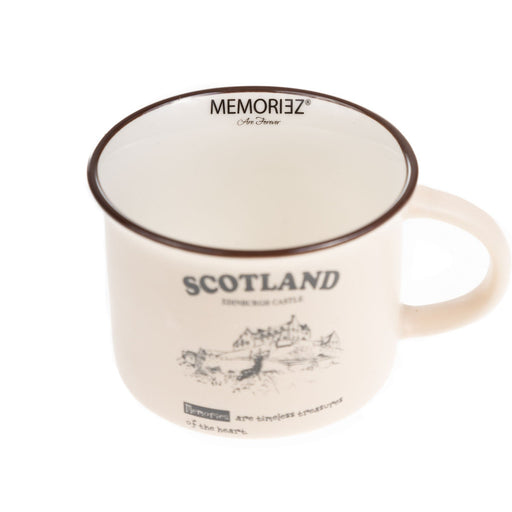 Scotland Castle Bone China Mug Matt - Heritage Of Scotland - SAND