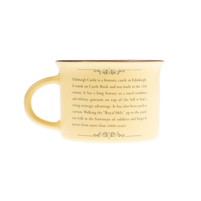 Scotland Castle Bone China Mug Matt - Heritage Of Scotland - YELLOW