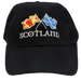 Scotland Cross Flags Baseball Cap – Navy Adult Cap with Embroidered Detail - Heritage Of Scotland - Black